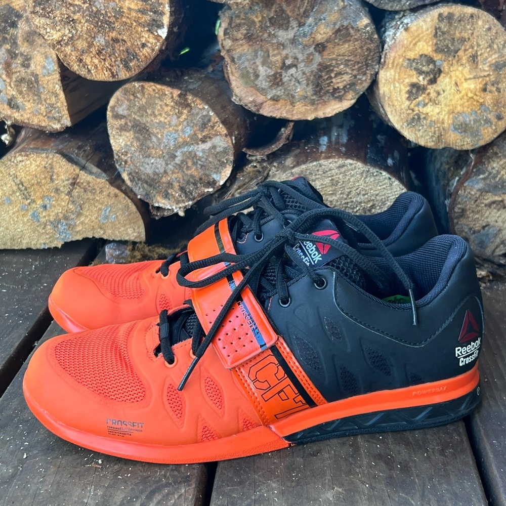 Reebok Crossfit Lifter 2.0 Mens Weight Lifting Black Orange M40704 Size 7.5